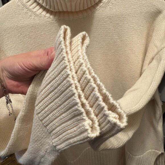 Part Two Cream Turtleneck Sweater | Size XL | Cotton & Cashmere Blend | EUC - Picture 7 of 8